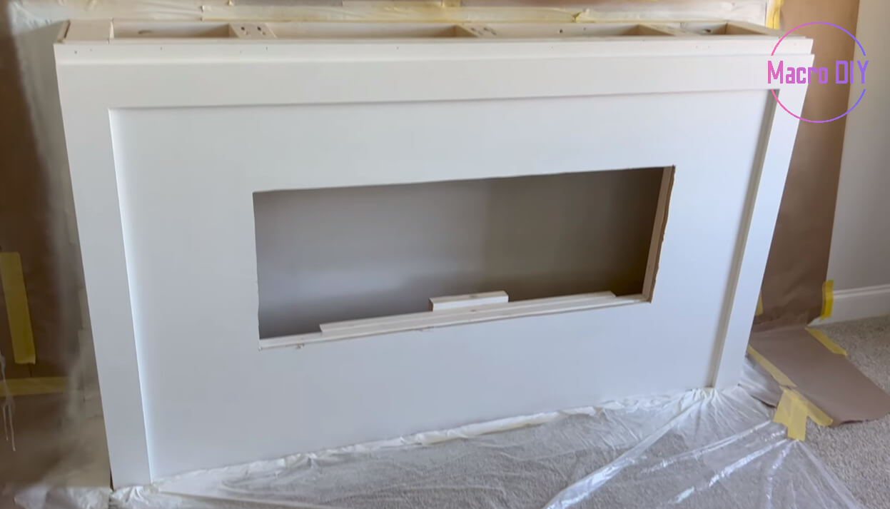 build mantle around electric fireplace