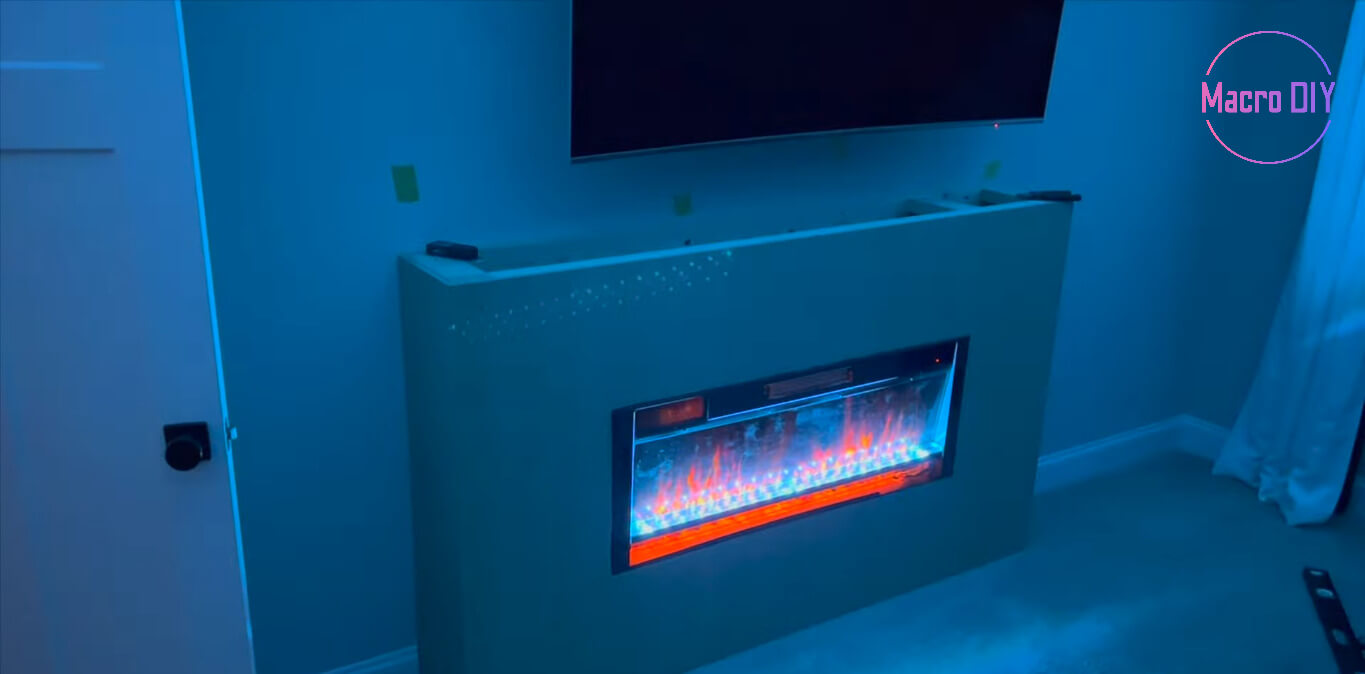 build your own electric fireplace mantel