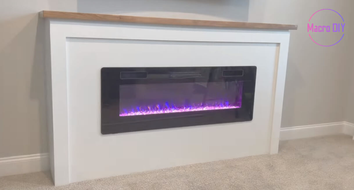 diy electric fireplace with mantel
