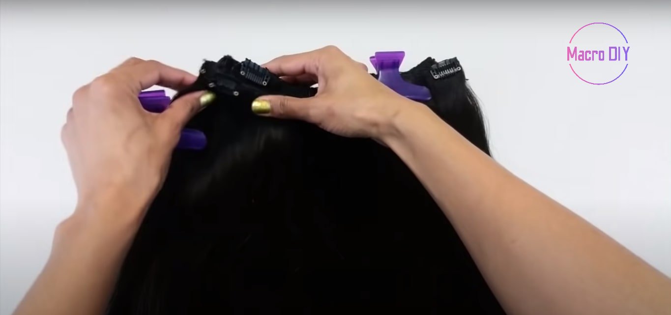 how to make diy clip in hair extensions